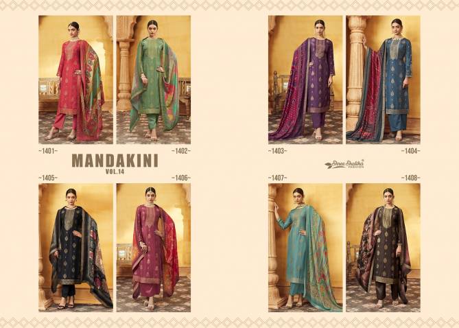 Mandakini Vol 14 By Shree Shalika Viscose Designer Salwar Kameez Wholesale Online
